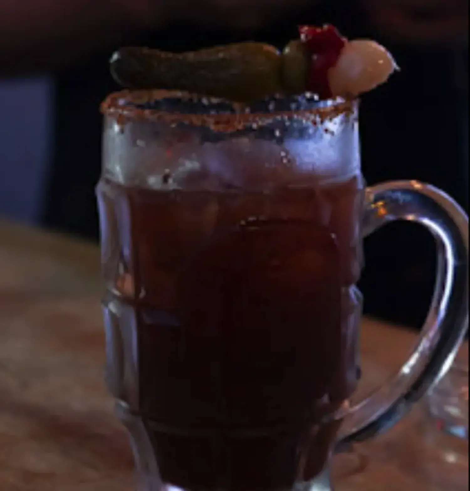 Chili-frosted mason jar cocktail